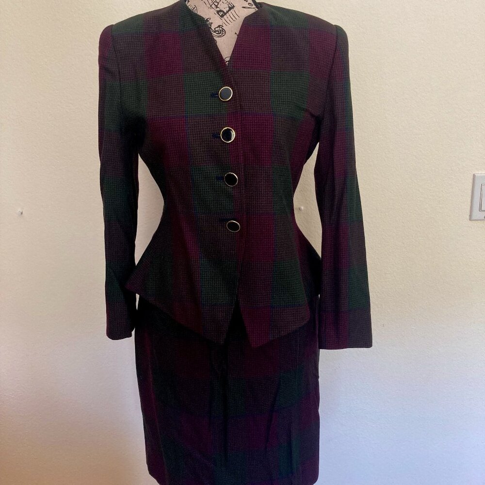 Kasper ASL Peplum Coat Suit